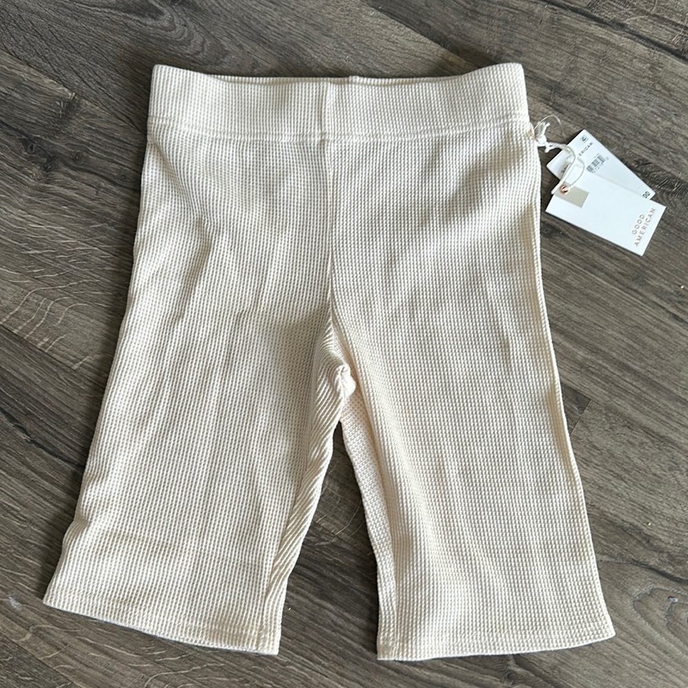 Good American waffle bike shorts